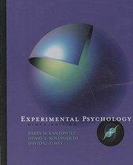 Experimental Psychology 9th Edition | Rent 9780495595335 | Chegg.com