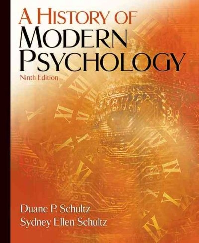 A History of Modern Psychology 9th edition 9780495097990 by Schultz, Duane P.