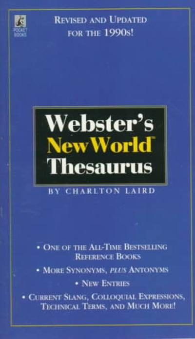 Webster's New World Thesaurus 1st edition 9780671519834 by Laird, Charlton