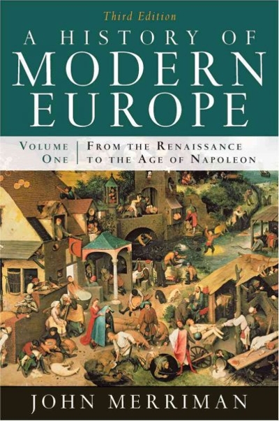 A History of Modern Europe 3rd edition 9780393933840 by Merriman, John