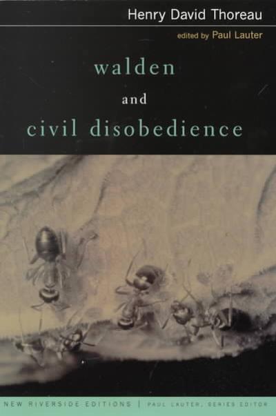 Walden and Civil Disobedience 1st edition 9780395980774 by Thoreau, Henry David