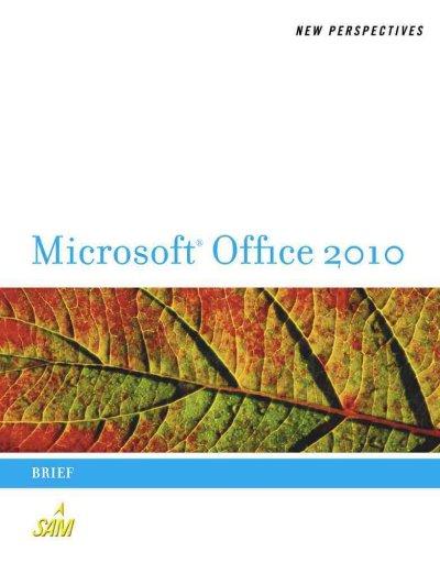 New Perspectives on Microsoft Office 2010