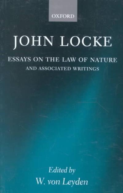 Essays on the Law of Nature