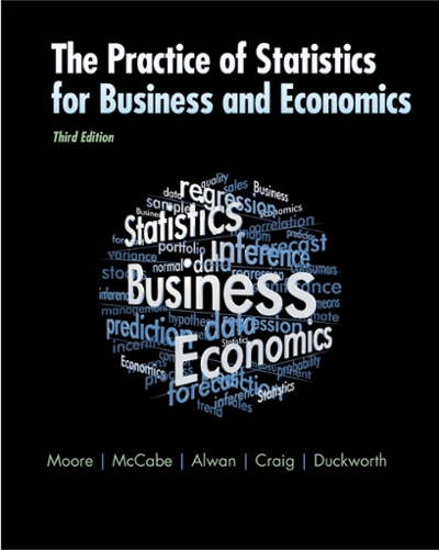 The Practice of Statistics for Business and Economics 3rd edition 9781429242530 by Moore, David S.