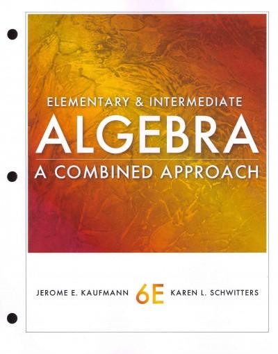 Cengage Advantage Books: Elementary and Intermediate Algebra