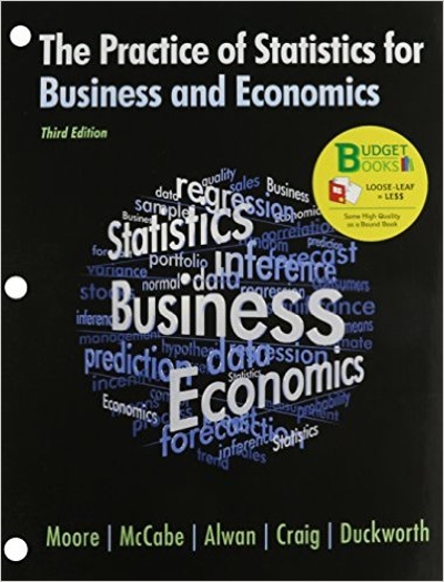 The Practice of Statistics in Business and Economics (Loose Leaf) & CD-Rom 3rd edition 9781429279529 by Moore, David S.