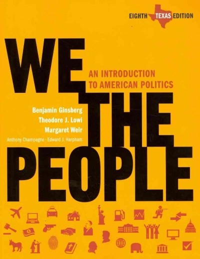 We the People 8th edition 9780393149579 by Ginsberg, Benjamin