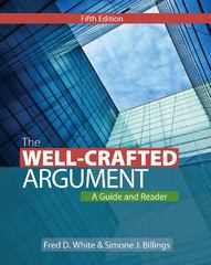 The Well Crafted Argument Rent 9781305634121 Chegg 