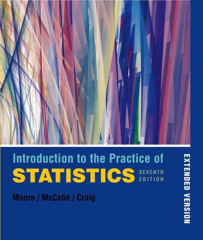 Introduction to the Practice of Statistics w/Student CD (Extended Version) 7th edition 9781429240208 by Moore, David S.
