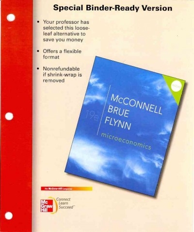 Loose Leaf for Microeconomics 20th edition 9780077660901 by McConnell, Campbell