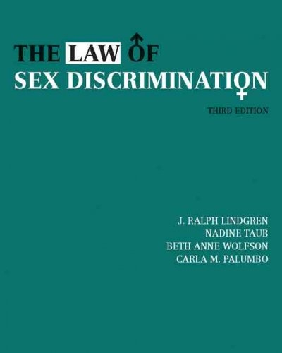 The Law of Sex Discrimination