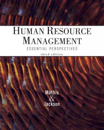 Cengage Advantage Books: Human Resource Management 3rd edition 9780324202175 by Mathis, Robert L.