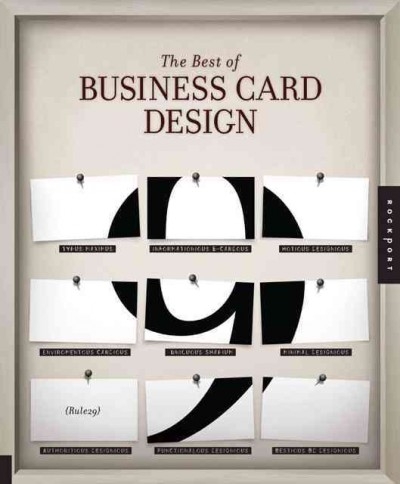The Best of Business Card Design 9 9781592537907 by