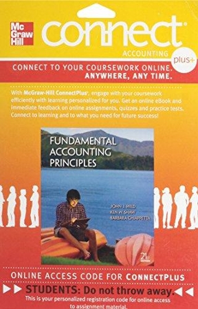 Fundamental Accounting Principles Vol 2 With Connect Access Card