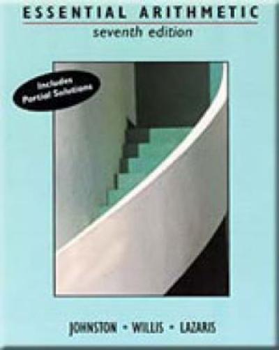 Cengage Advantage Books: Essential Arithmetic 7th edition 9780534944827 by Johnston, C.L.