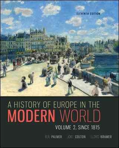 A History of Europe in the Modern World 11th edition 9780077599584 by Palmer, R. R.