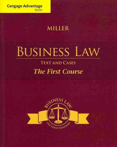 Cengage Advantage Books: Business Law 13th edition 9781285770185 by Miller, Roger LeRoy