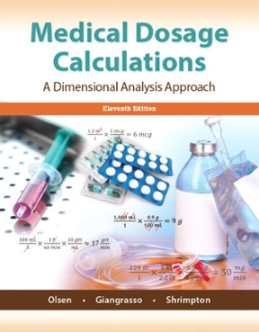 Medical Dosage Calculations Medical Dosage Calculat 11 Rent 9780133940718 Chegg 