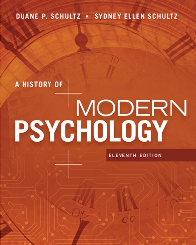 A History of Modern Psychology 11th edition 9781305630048 by Schultz, Duane P.