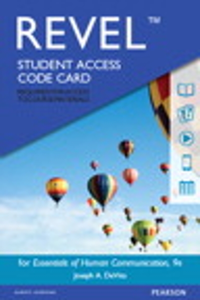 Revel for Essentials of Human Communication -- Access Card 9th edition 9780134202082 by DeVito, Joseph A.
