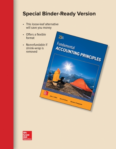 Loose Leaf for Fundamental Accounting Principles 22nd edition 9780077632977 by Wild, John