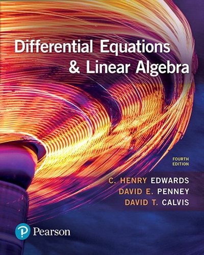 Differential Equations and Linear Algebra 4th edition 9780134497181 by Edwards, C. Henry