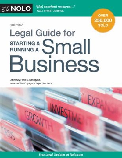Legal Guide for Starting & Running a Small Business 15th edition 9781413324075 by Steingold, Fred S.