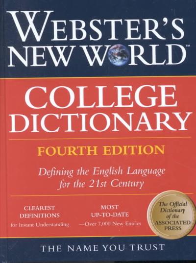 Webster's New World College Dictionary 4th edition 9780028634746 by