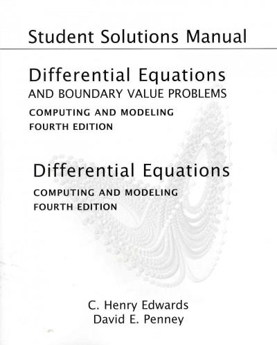 Differential Equations and Boundary Value Problems 4th edition 9780131561106 by Edwards, Henry