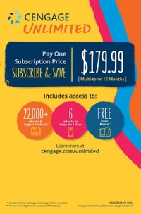 Cengage Unlimited, Multi-term 12 Months Subscription