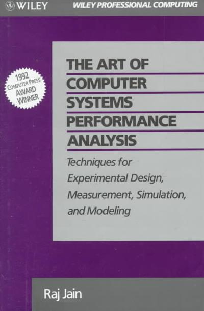 The Art of Computer Systems Performance Analysis 1st edition 9780471503361 by Jain, Raj