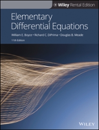Elementary Differential Equations 11th Edition Textbook Solutions