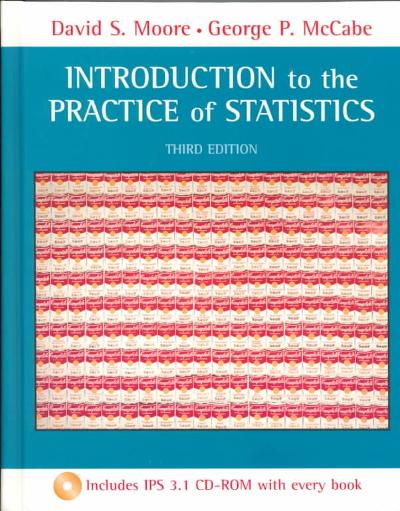 Introduction to the Practice of Statistics & CD-Rom 3rd edition 9780716735021 by Moore, David S.