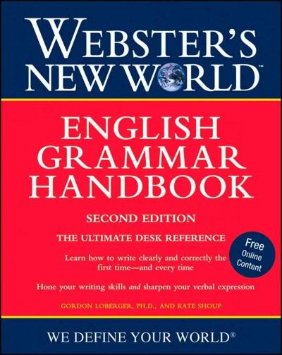 Webster's New World English Grammar Handbook 2nd edition 9780470410806 by Shoup, Kate