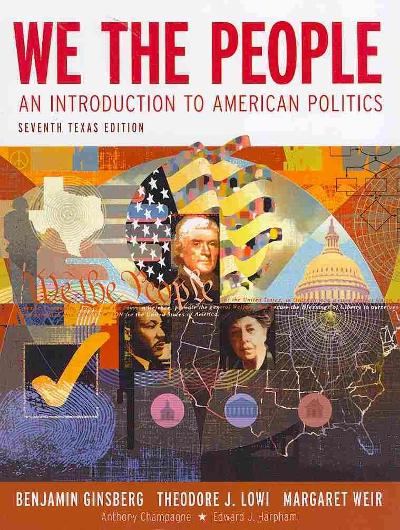 We the People 7th edition 9780393932393 by Ginsberg, Benjamin